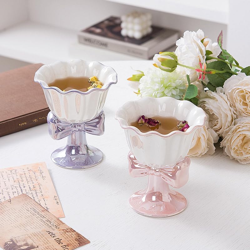 Creative Bow Ice Cream Mug - Pink