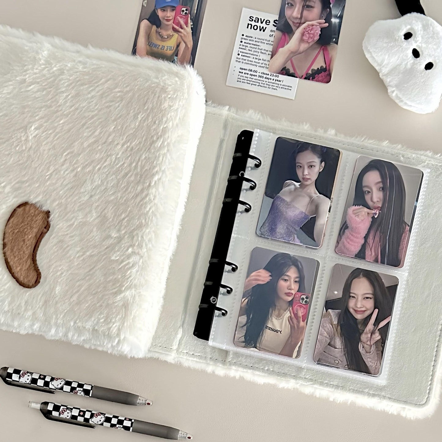 Kawaii Plush Photocard Binder