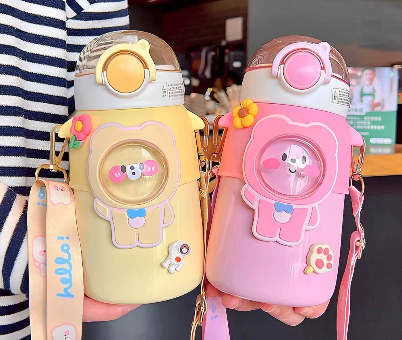 Kawaii Teddy Sipper Bottle