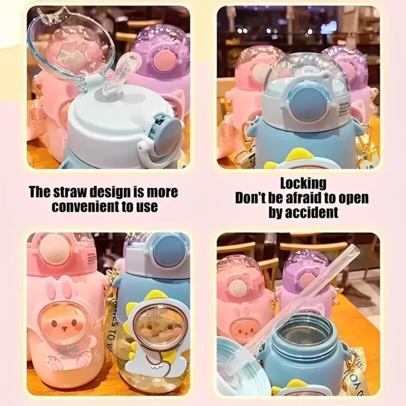 Kawaii Teddy Sipper Bottle