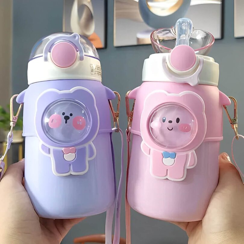 Kawaii Teddy Sipper Bottle