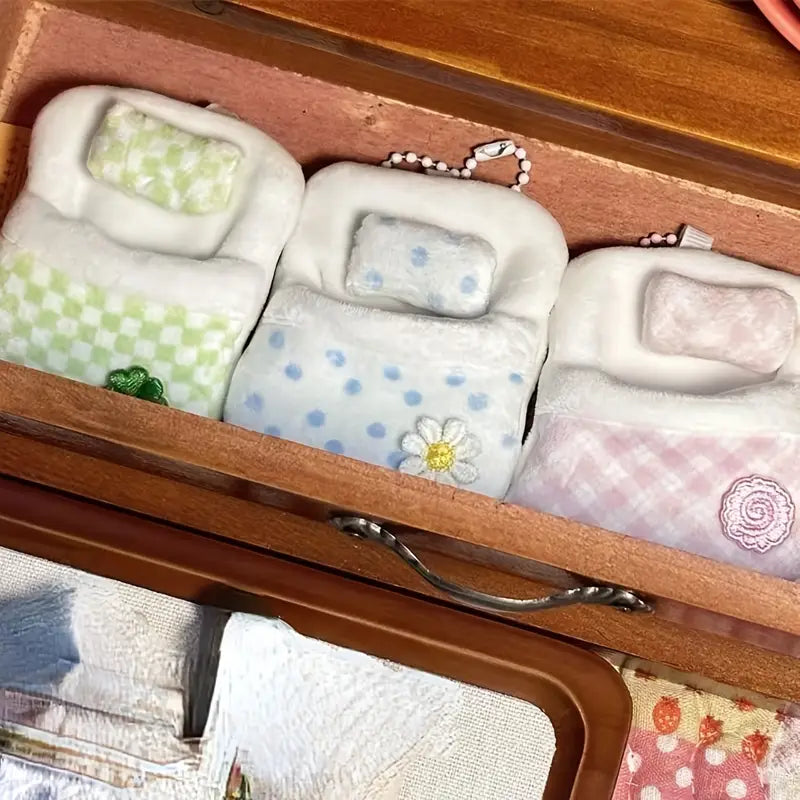 Cute Mini Sleeping Bag Pendant Keychain