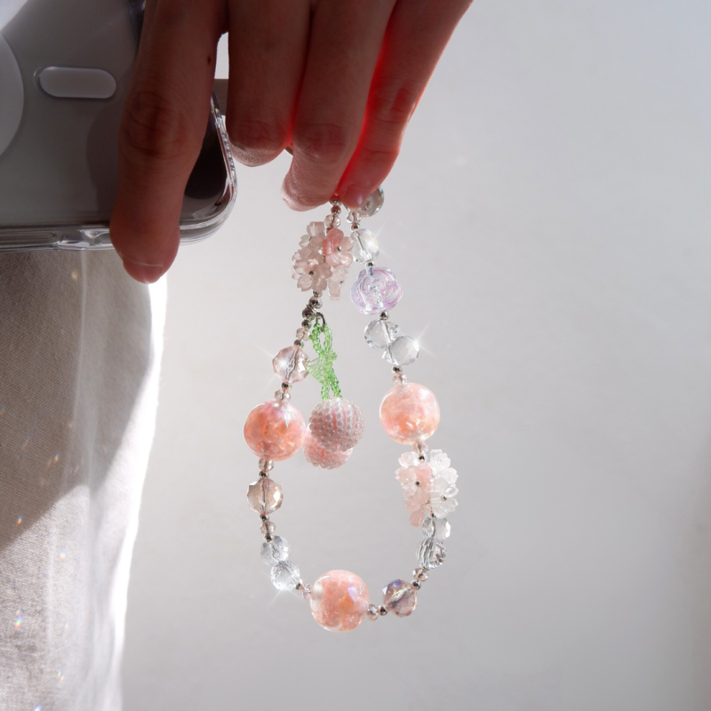 Beautiful Handmade Cherry Blossoms Keychain