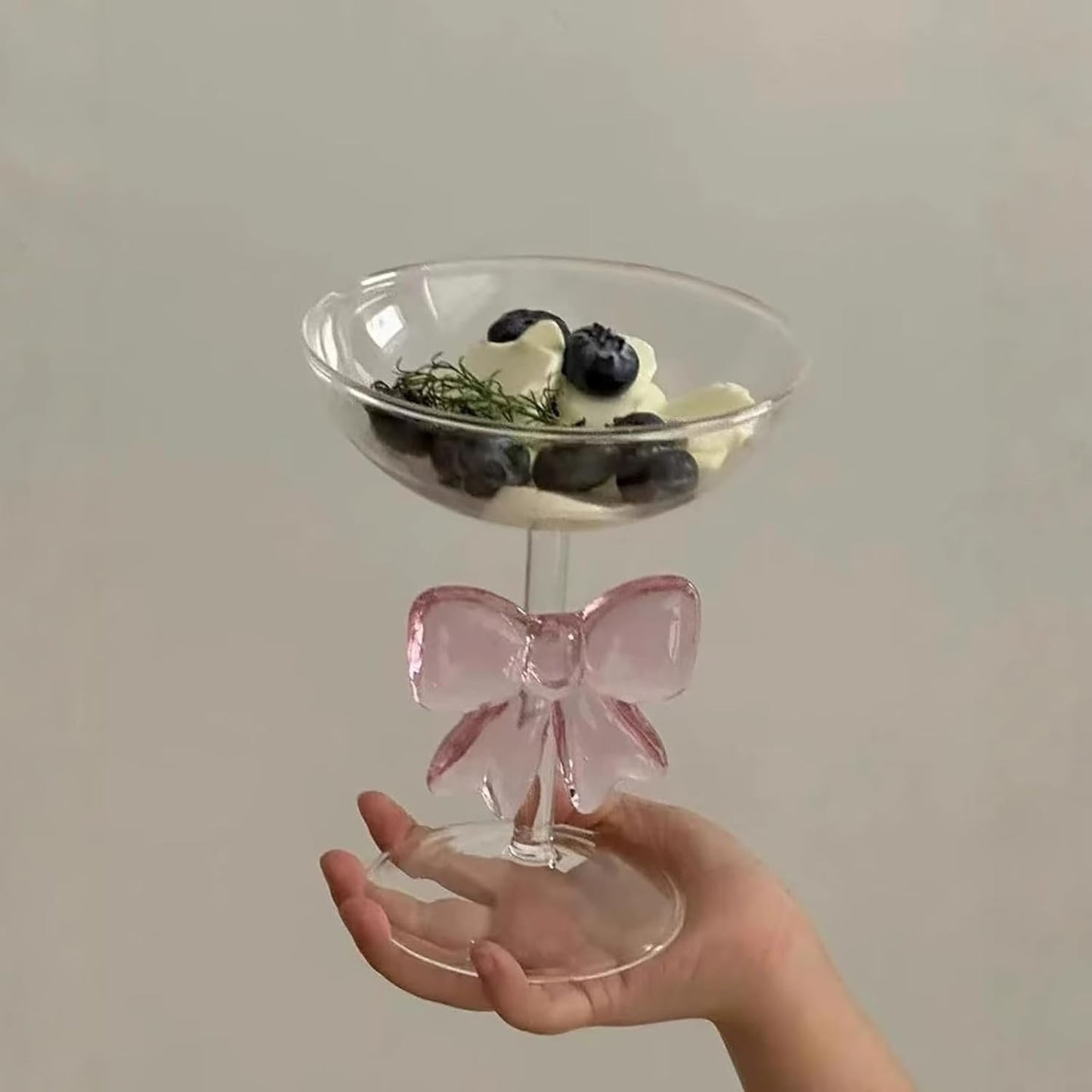 Pink Bow Glassware