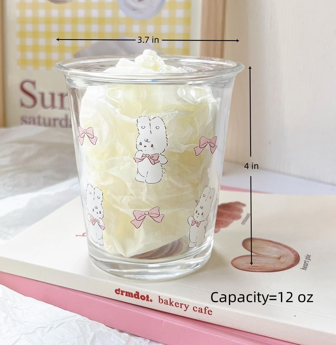 Kawaii Bunny/Mikko Glass Cup