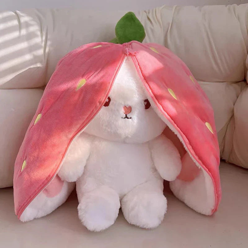 Kawaii Strawberry Bunny Plush Toy - Small