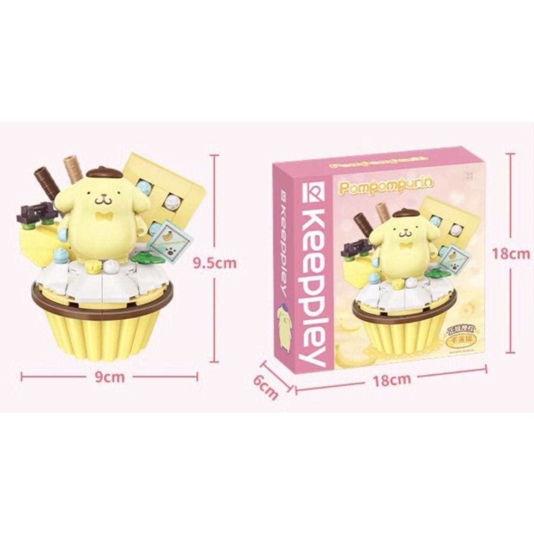 Sanrio Building Blocks Figurine - Cup Cake Series - Official