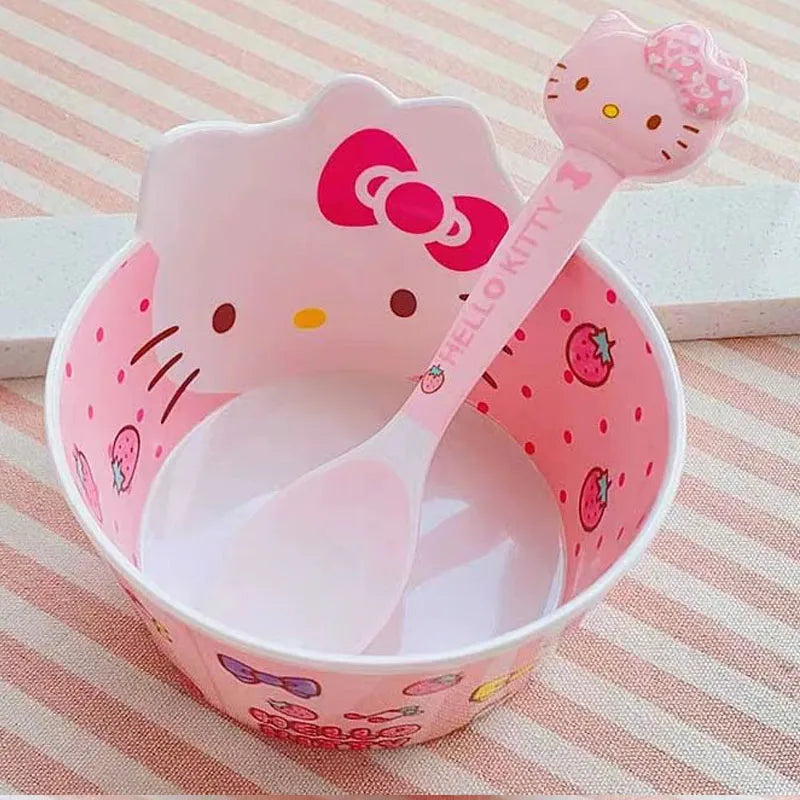 Kitty Melamine Snack Bowl