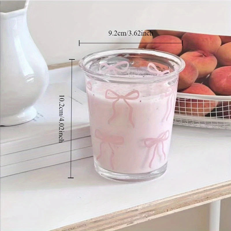 Latte Pink Coquette Tumbler with Pink Straw