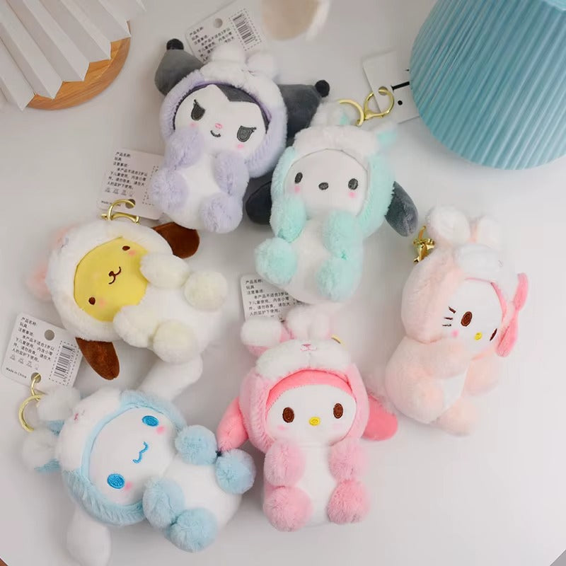 Sanrio Soft Bunny Plush Keychain