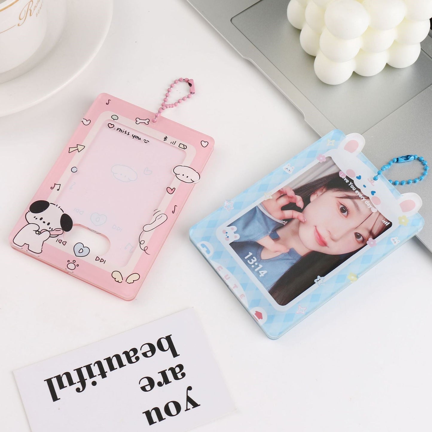 Kawaii Acrylic Photo Card Holder - Premium Quality