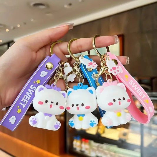 Kawaii Kitty Keychain
