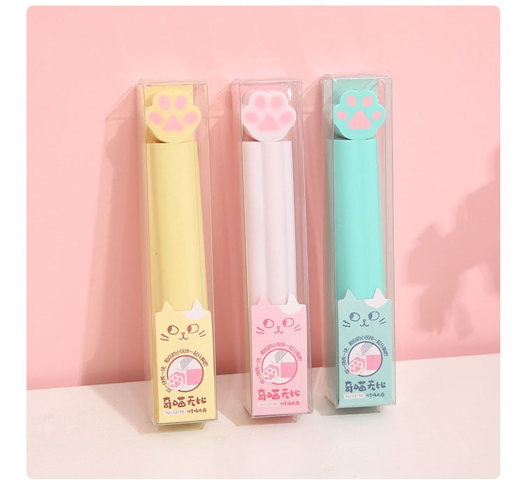 Paw Shape Long Eraser
