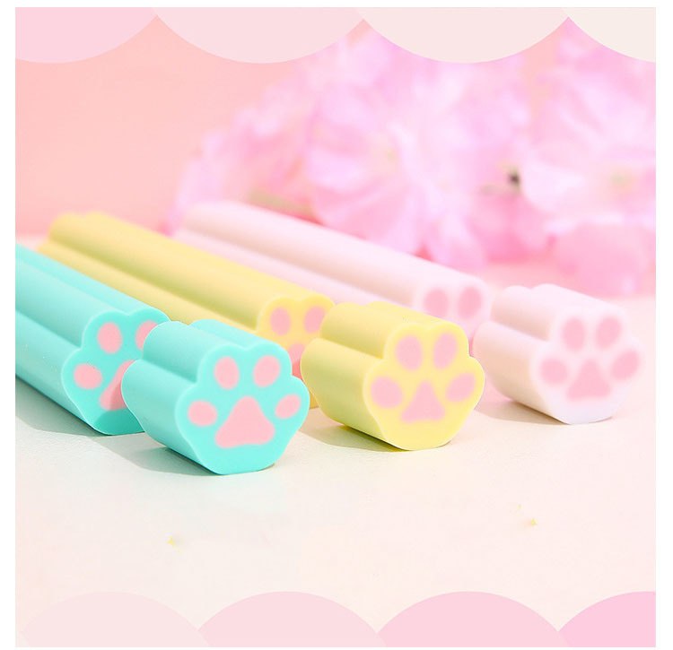 Paw Shape Long Eraser