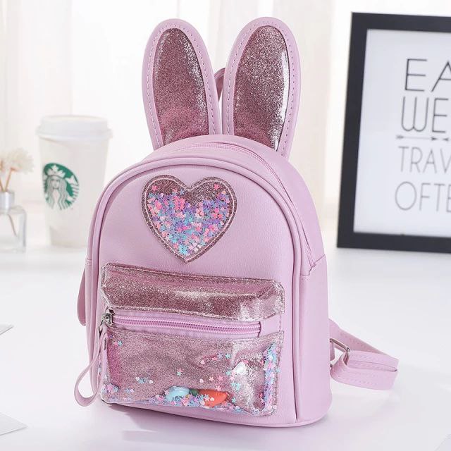 Bunny Heart Sequin kids backpack