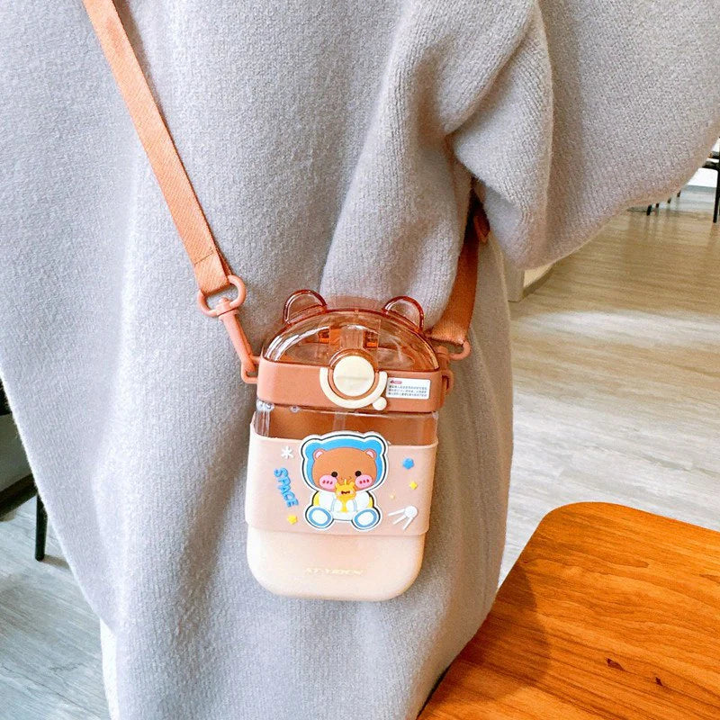 Kawaii Handy Sipper Bottle with Sling