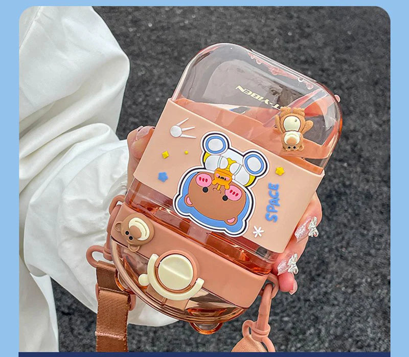 Kawaii Handy Sipper Bottle with Sling