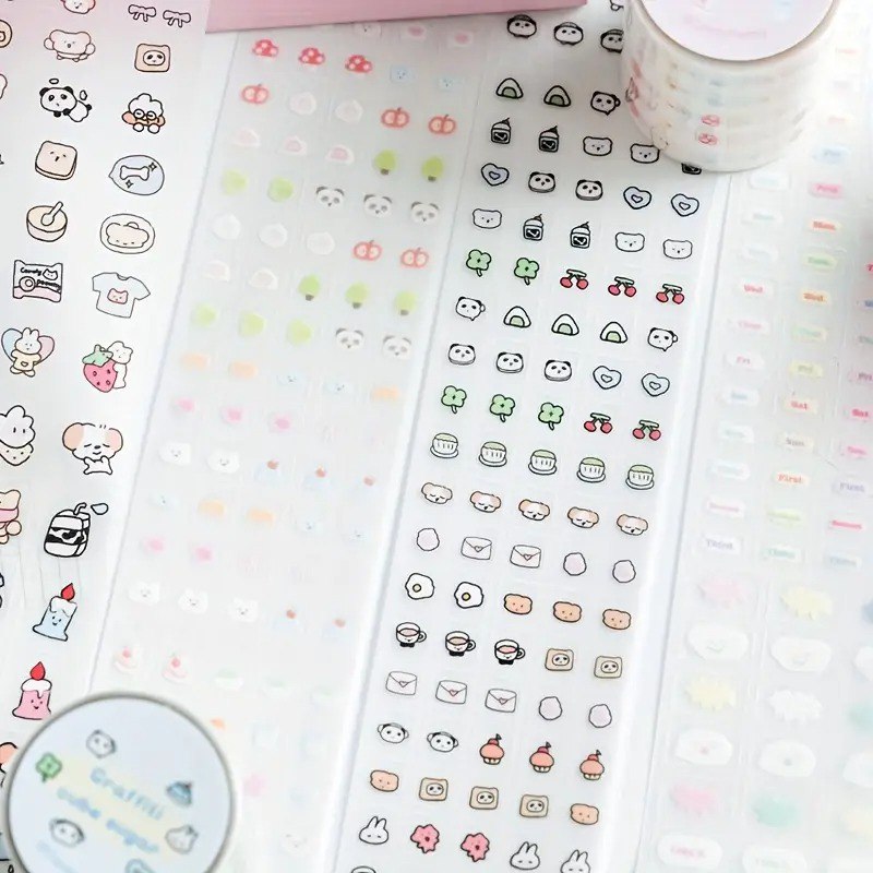 Adorable Transparent Sticker Rolls