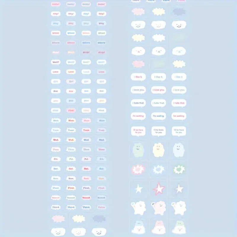 Adorable Transparent Sticker Rolls