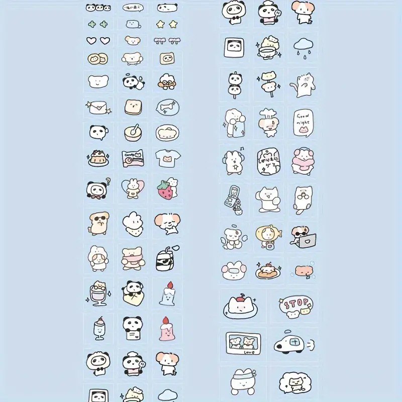 Adorable Transparent Sticker Rolls