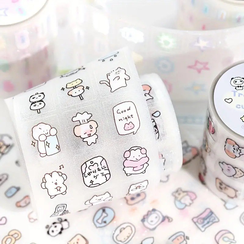 Adorable Transparent Sticker Rolls