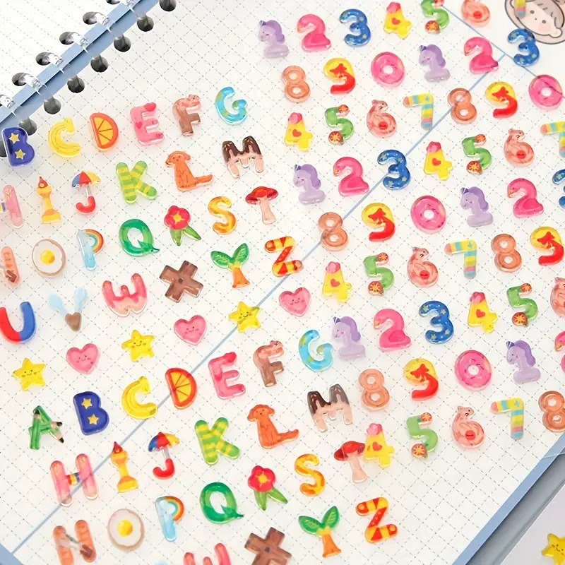 Korean Style Crystal 3D Stickers