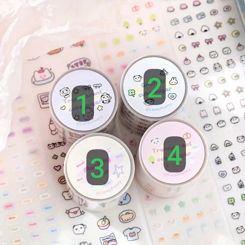 Adorable Transparent Sticker Rolls
