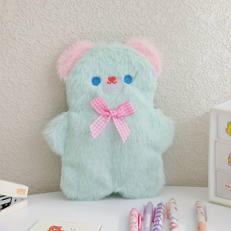 Kawaii Bear Plush Zippered Pouch