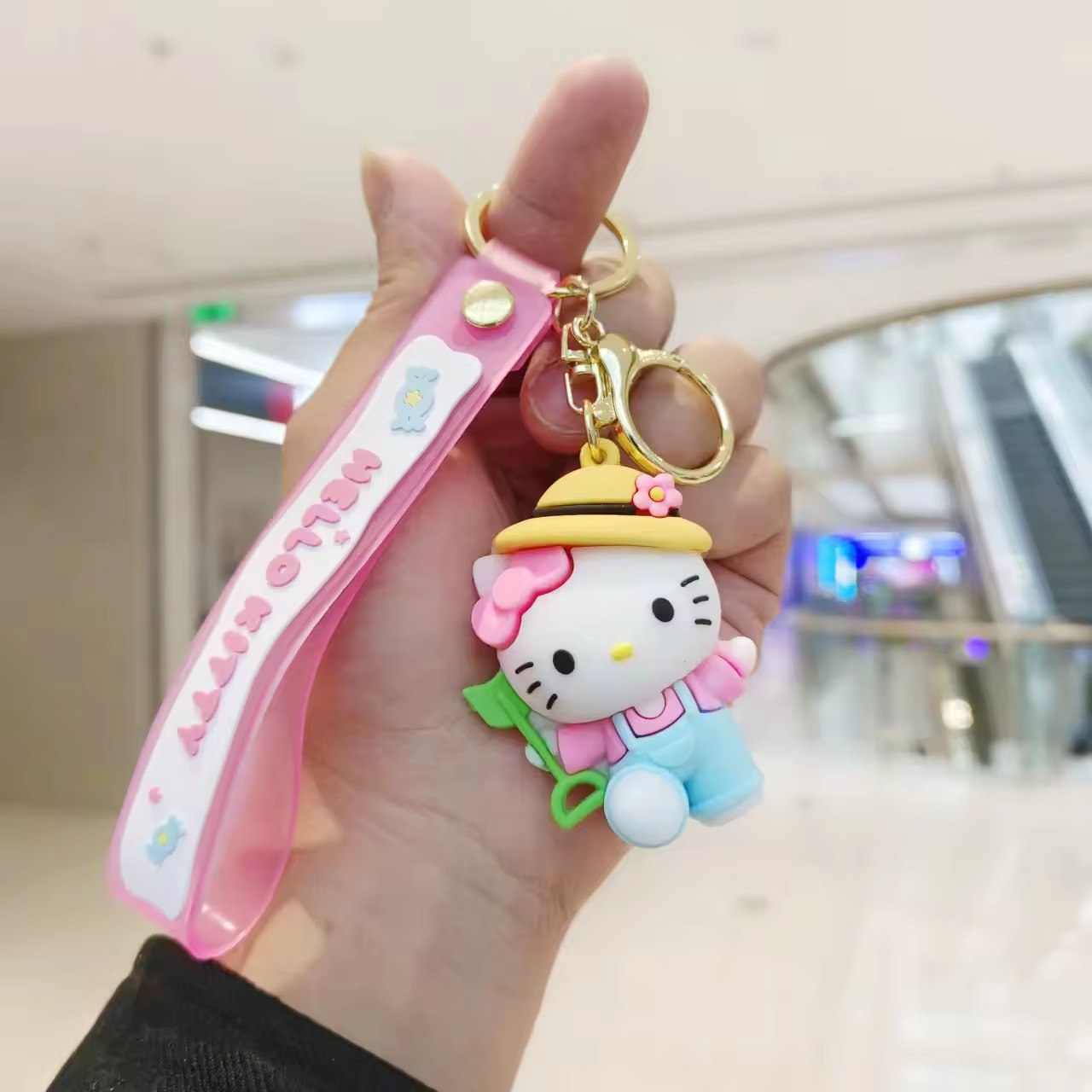 Sanrio Summer Hat Keychain