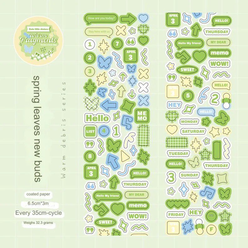 Pinterest Colorful Washi Tape Stickers