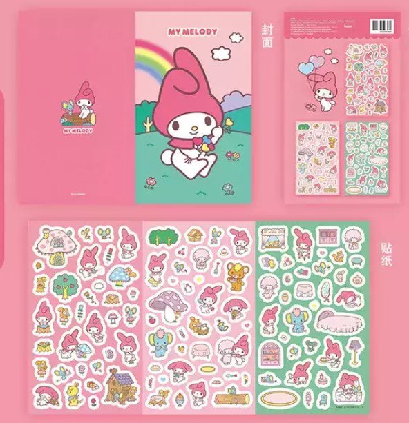 Kawaii Sanrio Adhesive Stickers Scrapbook