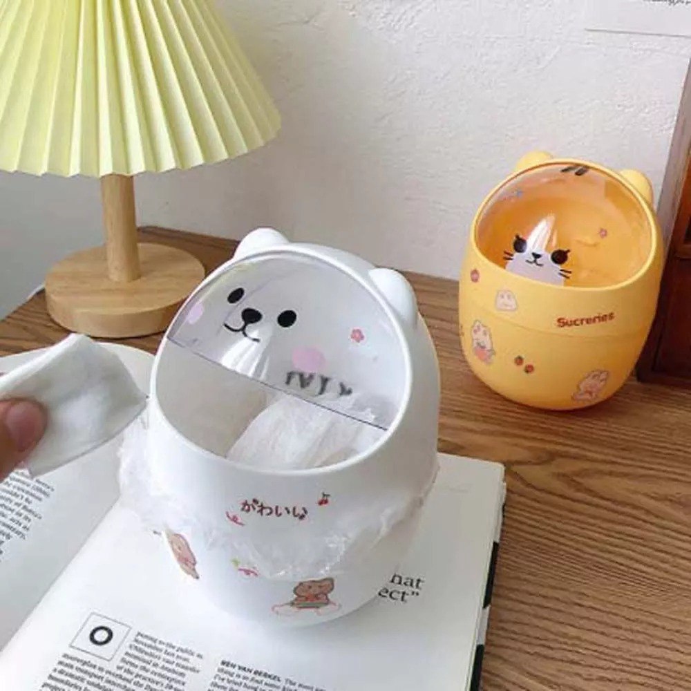 Kawaii Bear Trash Bin Storage Box