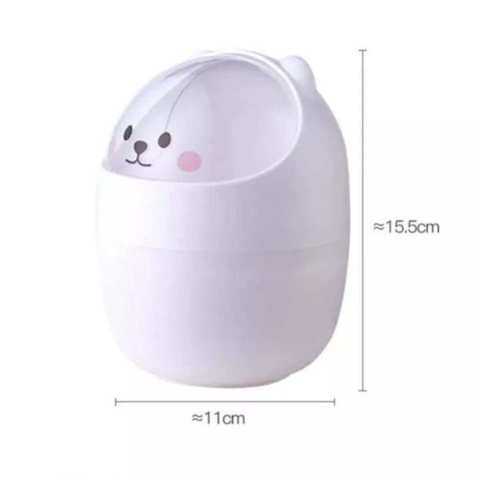 Kawaii Bear Trash Bin Storage Box