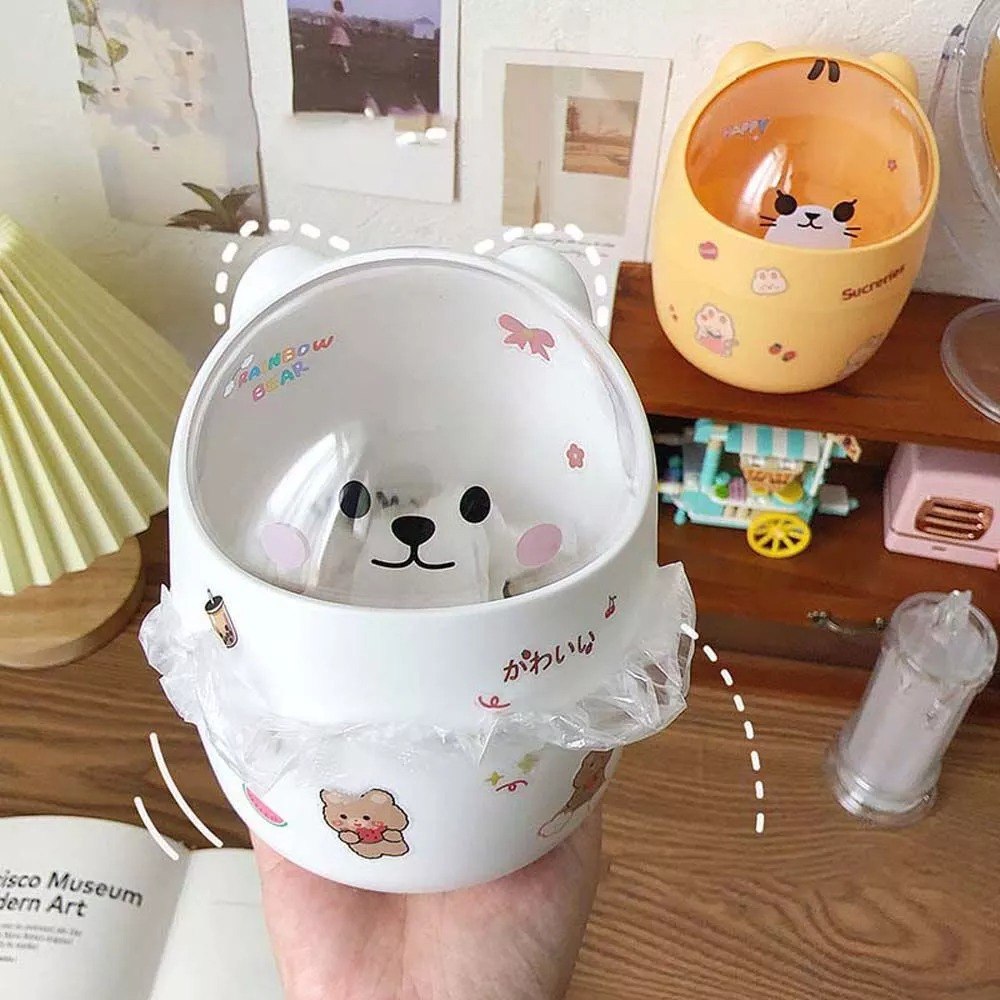 Kawaii Bear Trash Bin Storage Box