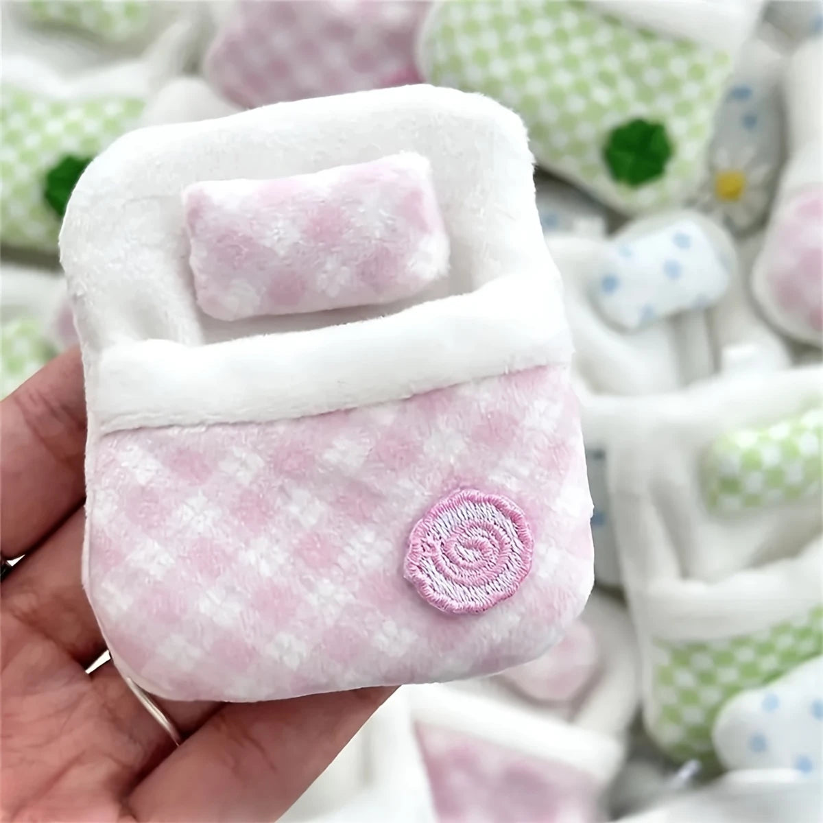 Cute Mini Sleeping Bag Pendant Keychain