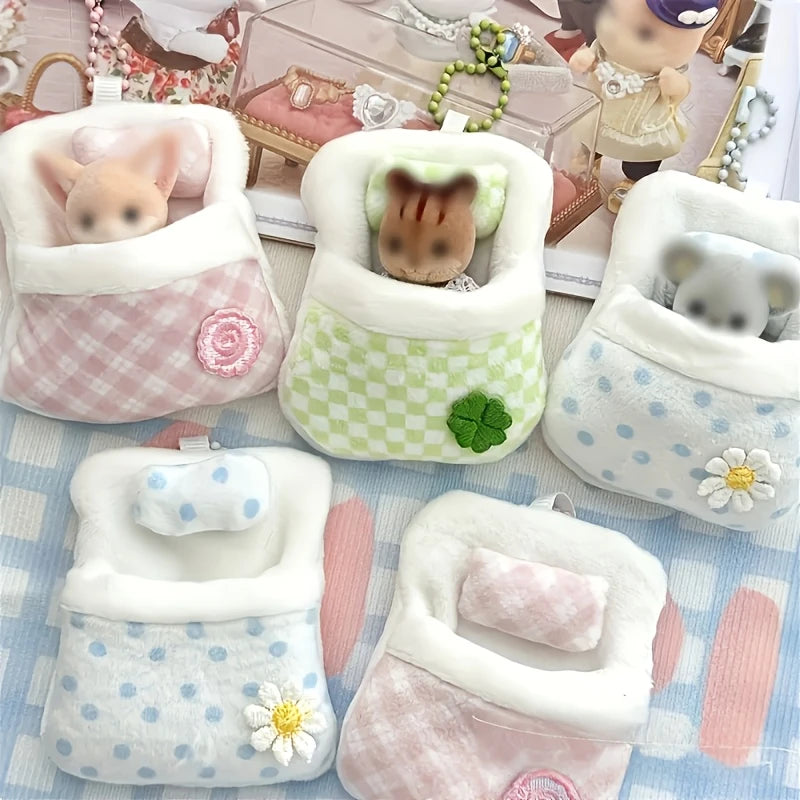 Cute Mini Sleeping Bag Pendant Keychain