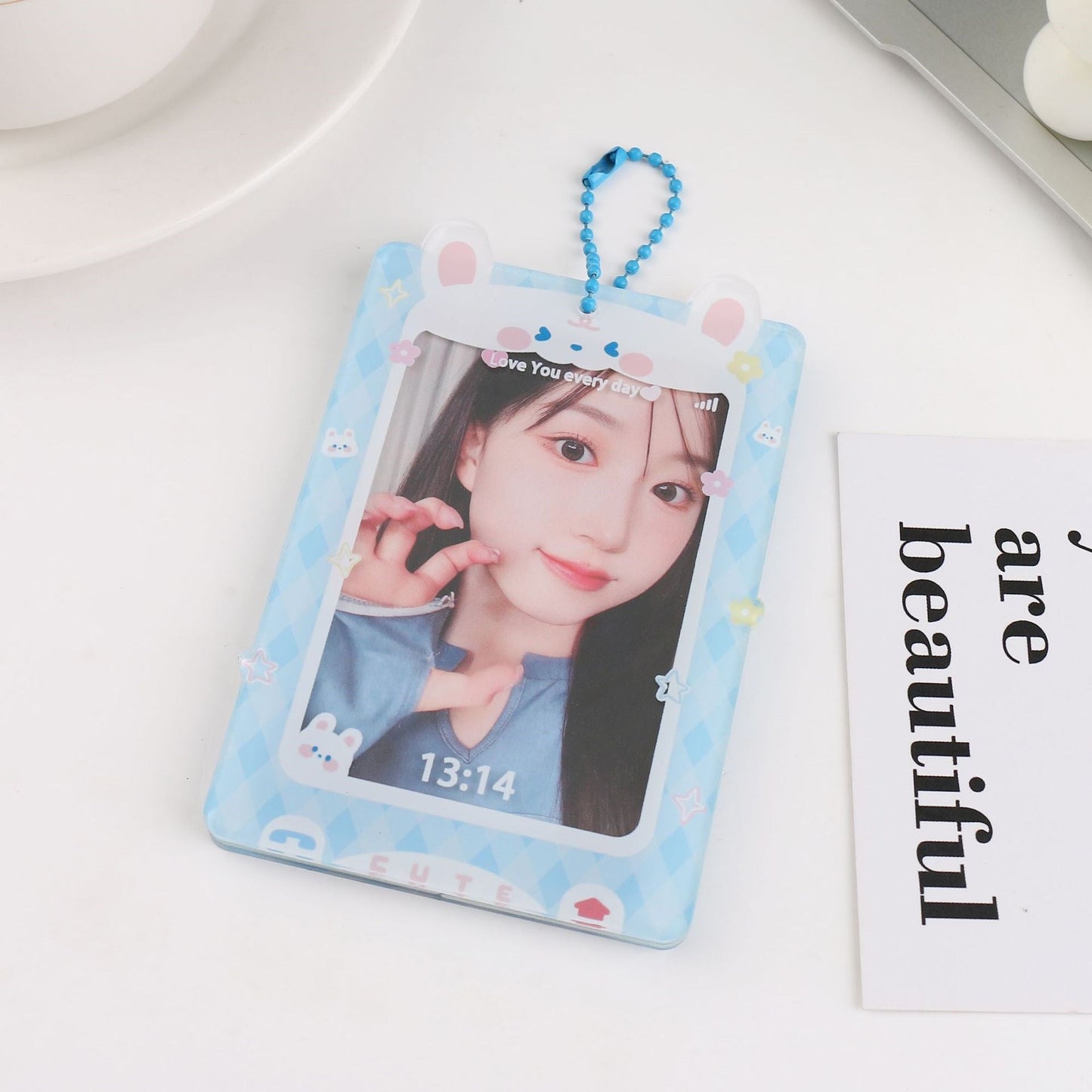 Kawaii Acrylic Photo Card Holder - Premium Quality