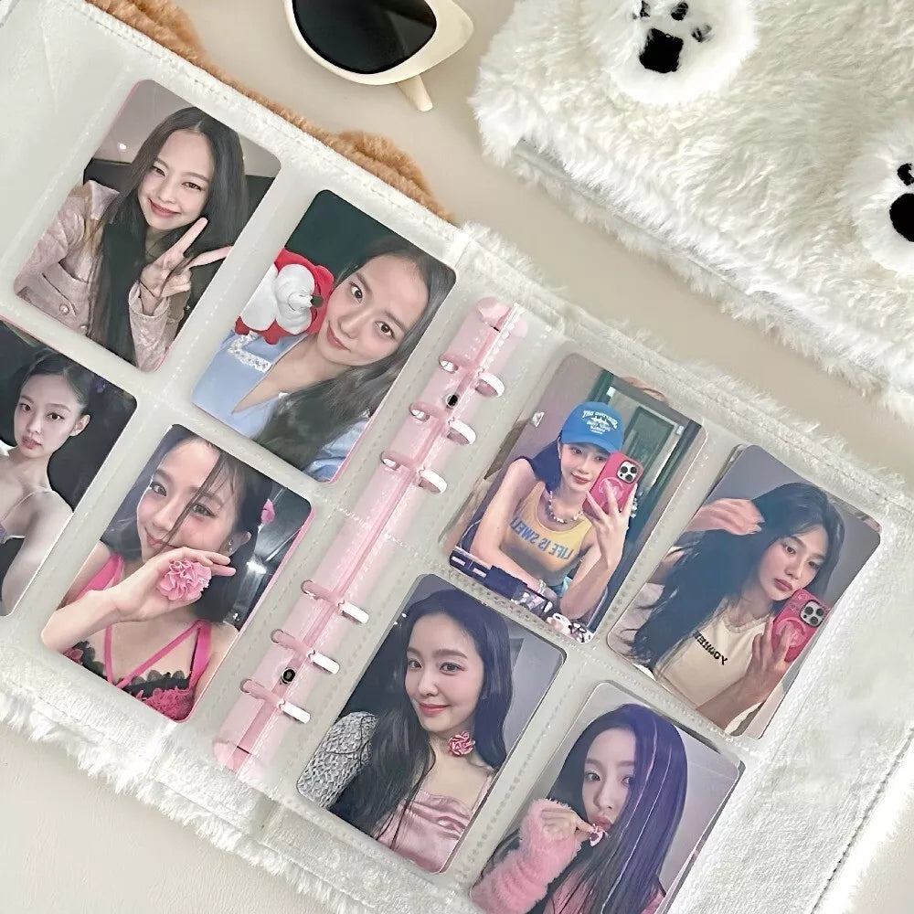 Kawaii Bow Plush Photo Album/Binder - Pink