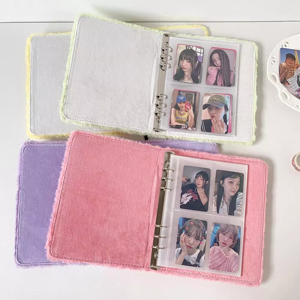 Bow Tie Plush Binder/Photo Album Pink