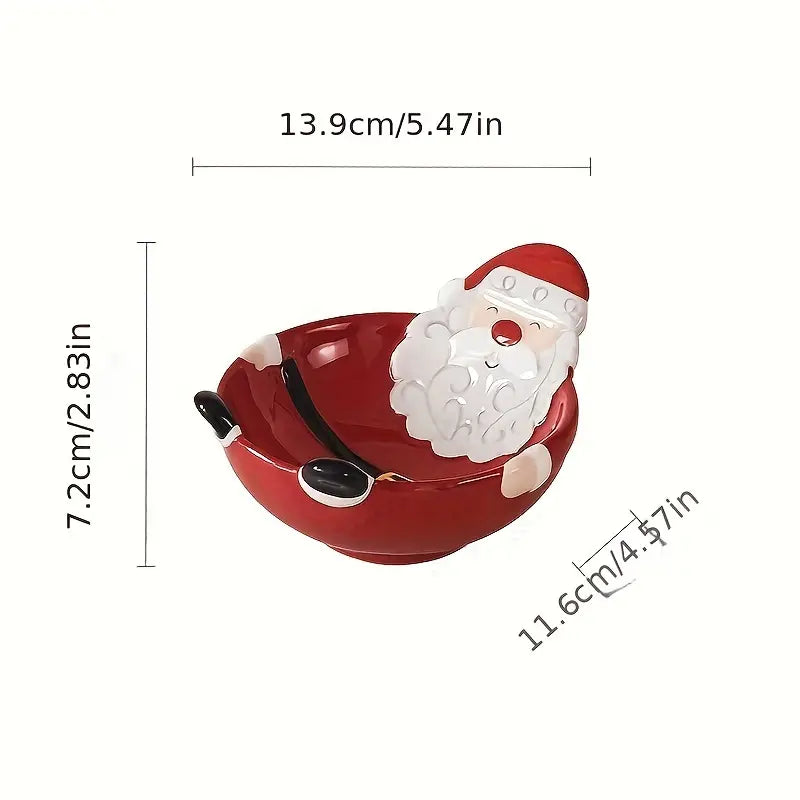 Christmas Santa Icecream Bowl