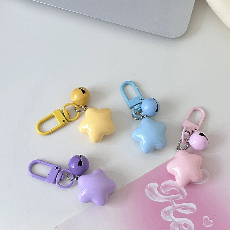 Cute Star with Bell Keychain