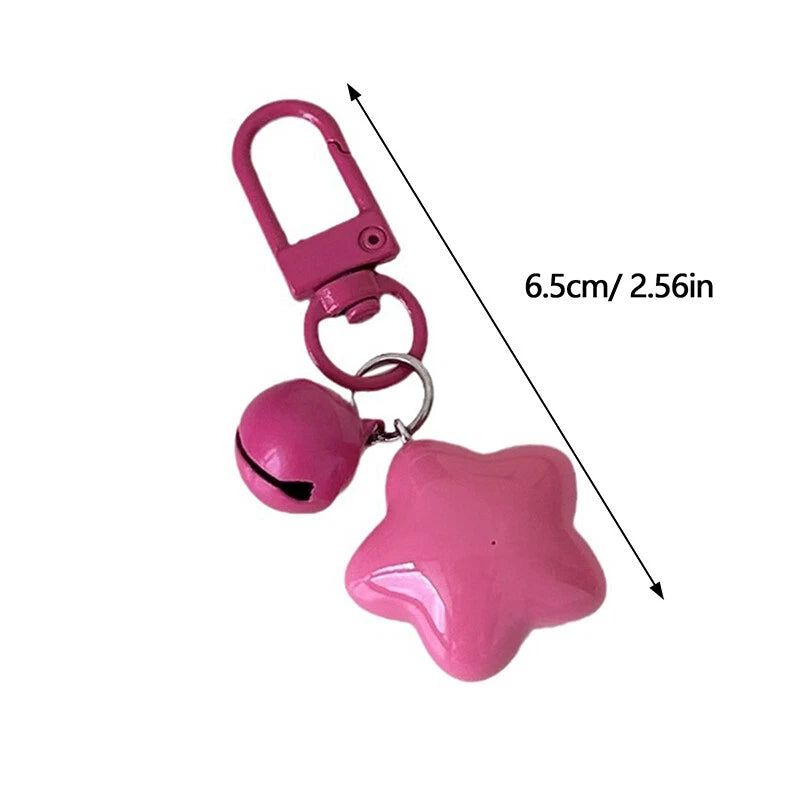 Cute Star with Bell Keychain