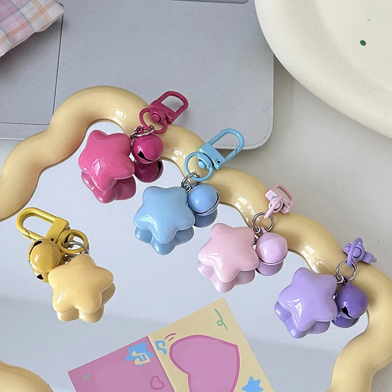 Cute Star with Bell Keychain