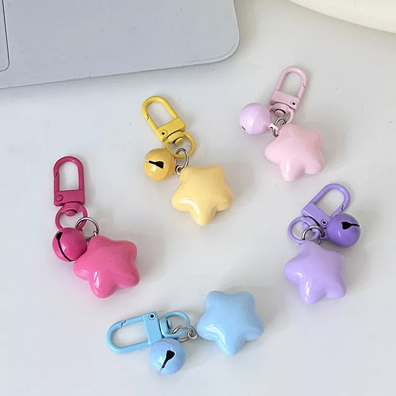Cute Star with Bell Keychain