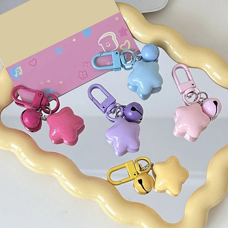 Cute Star with Bell Keychain