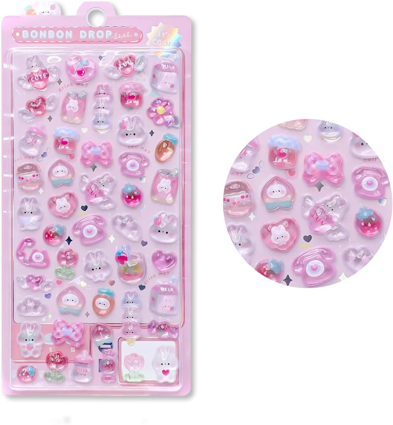 Bonbon Drop Puffy Stickers