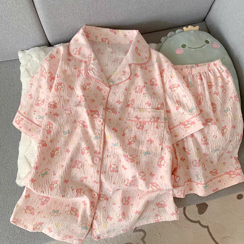 Hello Kitty/MyMelody - Pink - Cotton Pyjama Set - XS