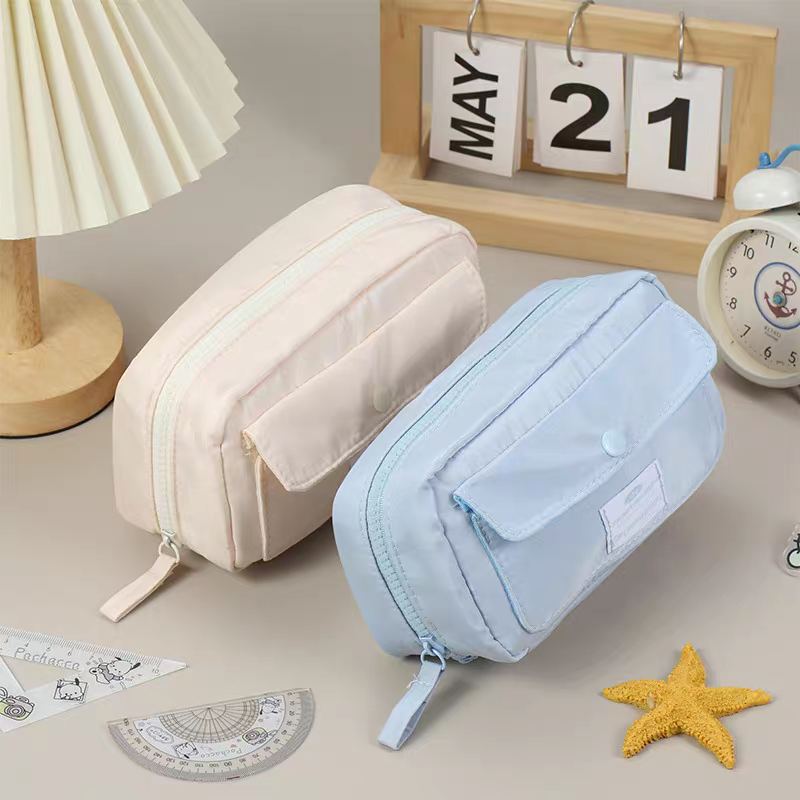 Pastel Shade Large Capacity Stationery Pouch