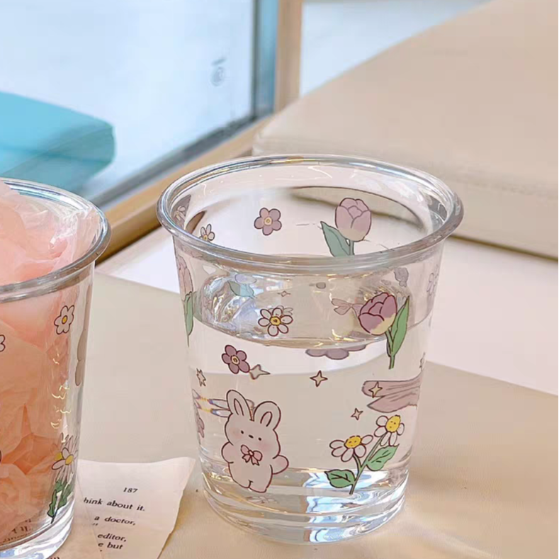 Kawaii Bunny/Mikko Glass Cup
