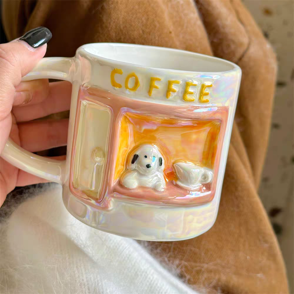 Pinteresty Handmade Puppy Ceramic Mug